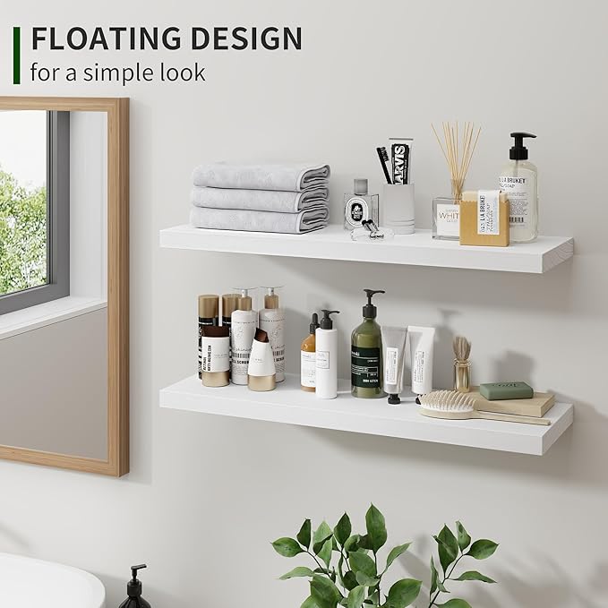 Marsmiles Wood Floating Shelves