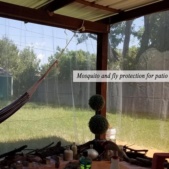 10X10Ft Garden Netting Pest Barrier – Ultra Fine Mesh Netting Plant Covers & Row Cover, Protects Vegetables, Fruits, Flowers from Mosquitoes, Insects, Birds, Deer & Squirrels