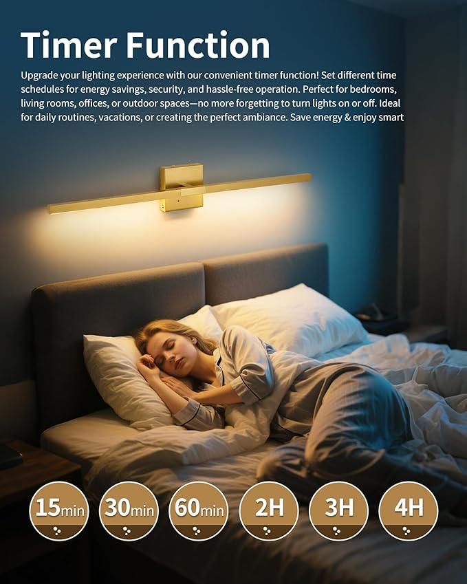 Rayogale 40 Inch 8000mAh Rechargeable Wall Sconce