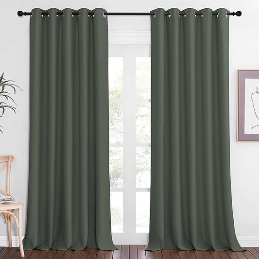 NICETOWN Blackout Curtain for Bedroom 102 inches Long