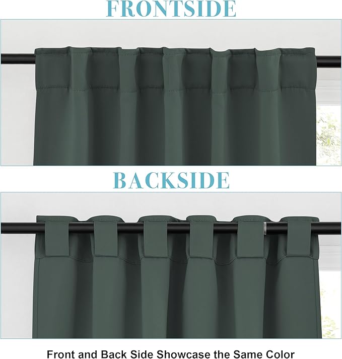 RYB HOME Small Window Curtains Blackout, Privacy Thermal Insulating Drapes