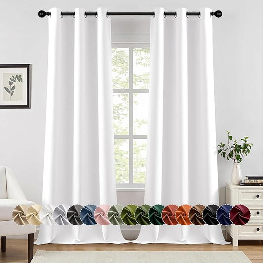 MIULEE Blackout Curtains for Bedroom Living Room 2 Panels, Thermal Insulated