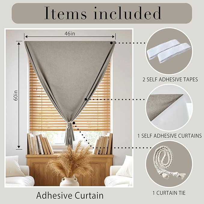 Magic Tape Window Curtain