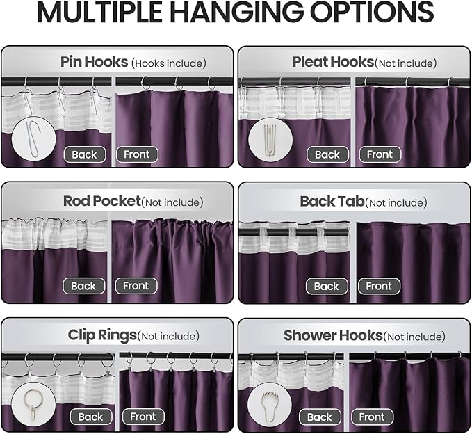 Ceiling Pinch Pleated Blackout Curtains & Drapes