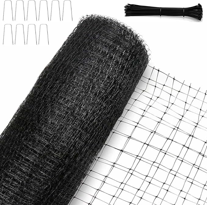 KLEWEE Bird Netting, 13 x 50 FT Heavy Duty Garden Netting for Protect Fruit Trees, Plants and Vegetables from Birds, Deer, Squirrels and Other Animals