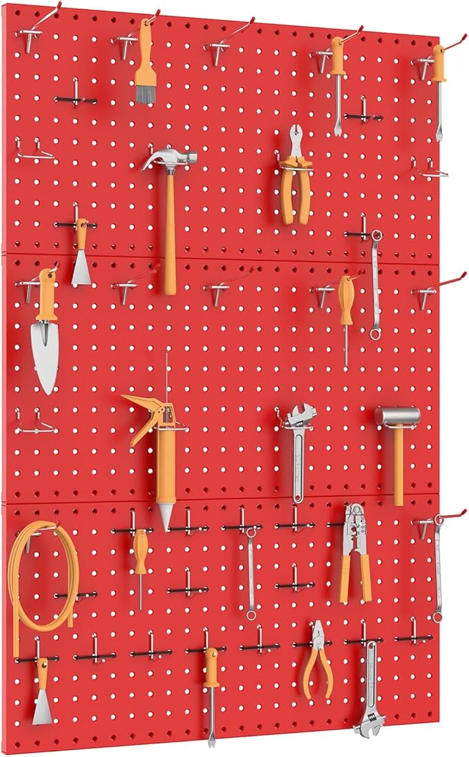 TORACK 3 PCS Metal Pegboard Panels