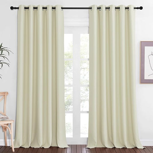 NICETOWN Sliding Door Window Treatment Blackout Patio Door Curtain Panels