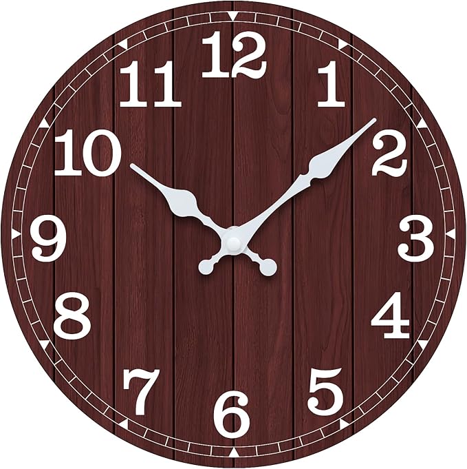 Wall Clock, Modern Wall Clocks Battery Operated, Silent Non Ticking Small