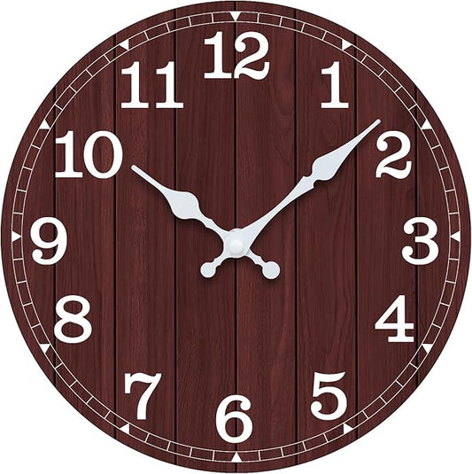 Wall Clock, Modern Wall Clocks Battery Operated, Silent Non Ticking Clock