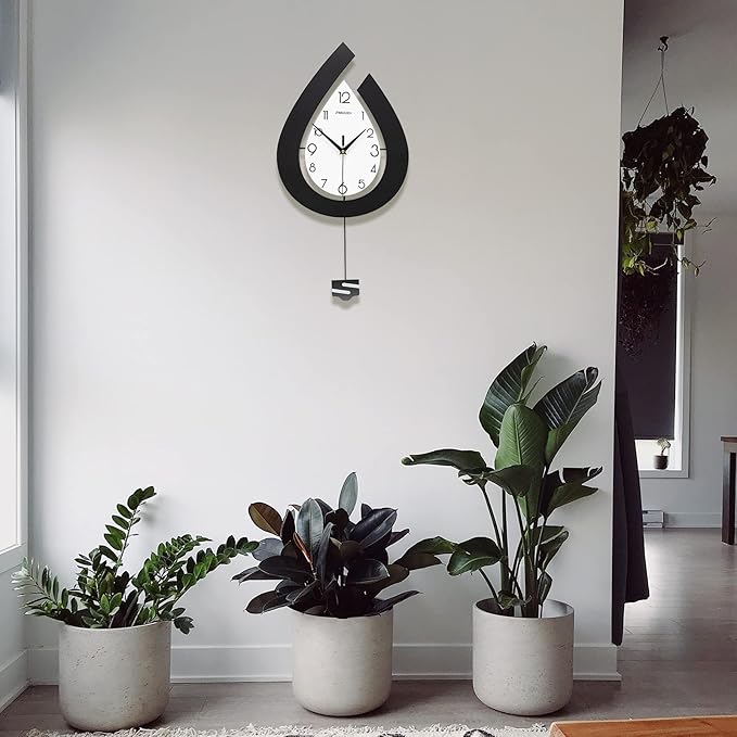 Large Wall Clock for Living Room Decor Big Pendulum Modern Wall Clock Silent