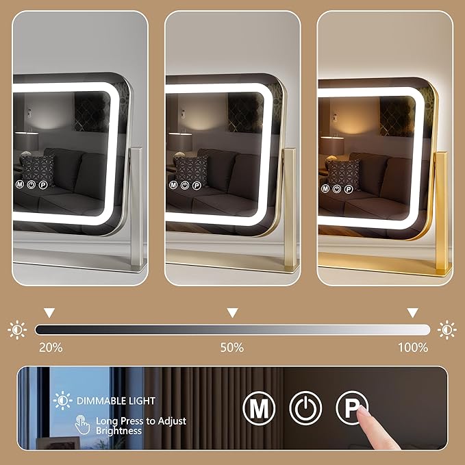 Ratsamee Gold Vanity Mirror