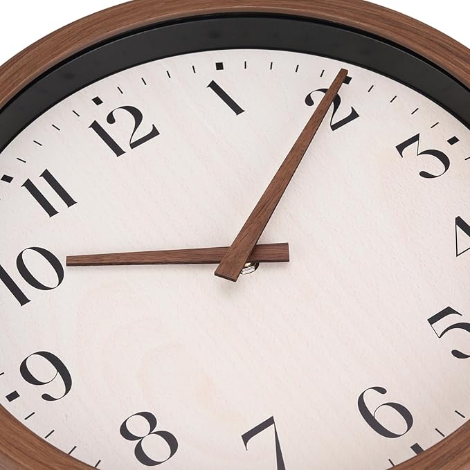 Topkey 12 Inch Silent Wall Clock