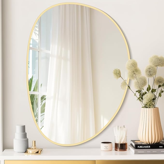 WallBeyond Irregular Wall Mirror, Asymmetrical Mirror Wall Mounted
