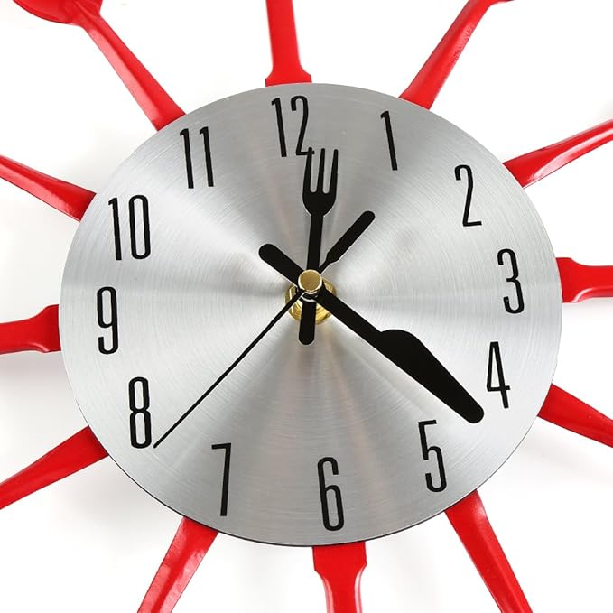 16 Inch Cutlery Kitchen Wall Clocks