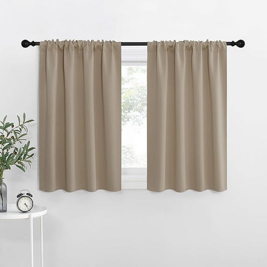 NICETOWN Kitchen Curtains, Short Blackout Curtains & Drapes, Thermal Insulated