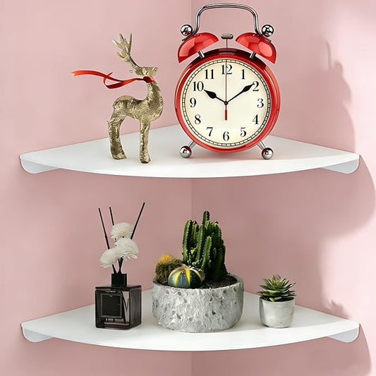 Small Floating Corner Shelves Metal Corner Wall Mounted Shelf Curved Corner