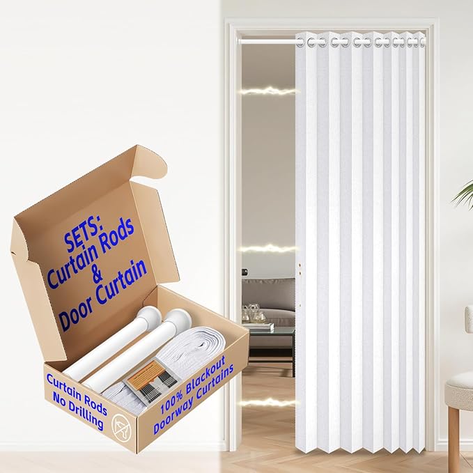 AJAZZ Blackout Magnetic Door Curtain