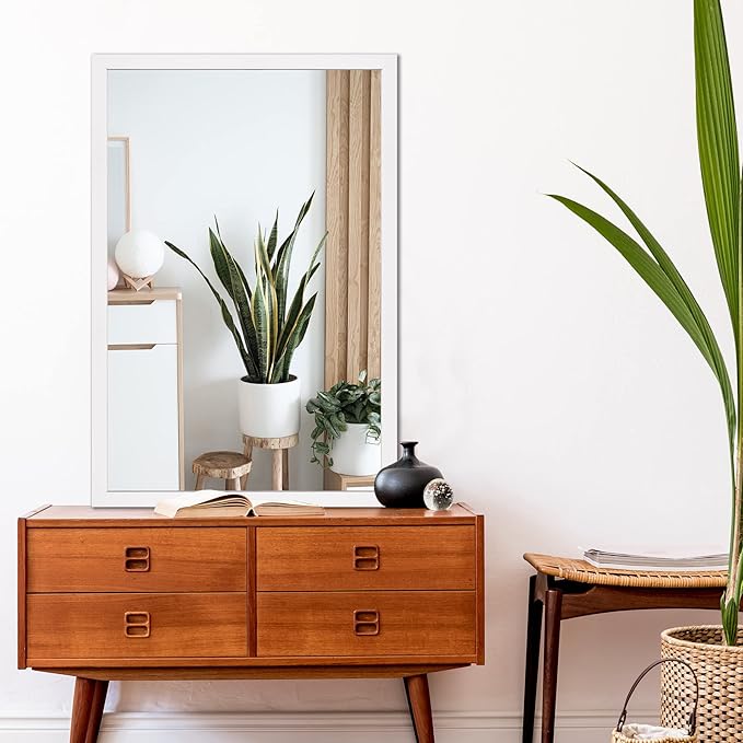 BOMINICA Rectangular Wall Mirror 24” x 36” Bathroom Mirror Framed Wall Mirror