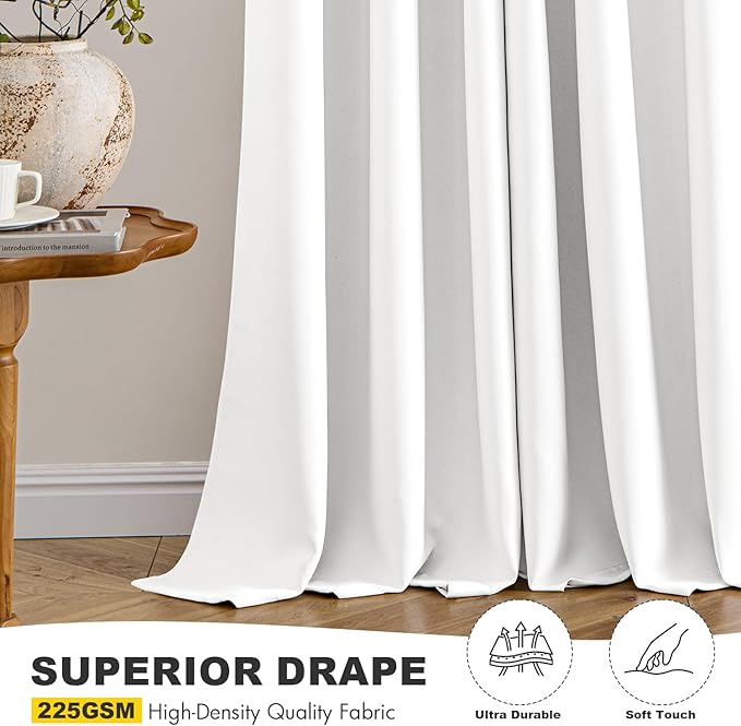 MIULEE Blackout Curtains for Bedroom Living Room 2 Panels, Thermal Insulated