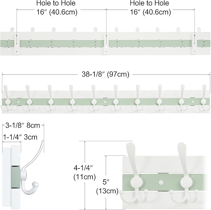 SKOLOO Coastal Wall Mounted Coat Rack