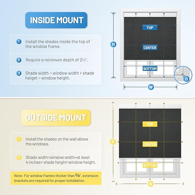 Motorized Blinds with Remote, Cordless Smart Blinds with Valance Cover