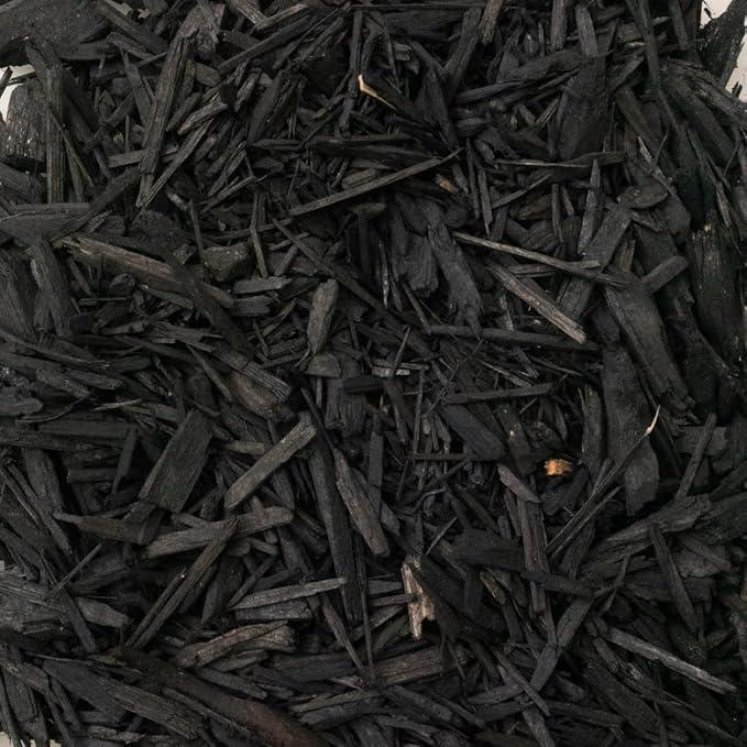 Gardenera Premium Black Mulch Cover - Enhance Your Landscape with Vibrant Color and Nutrient-Rich Benefits - 1 Quart