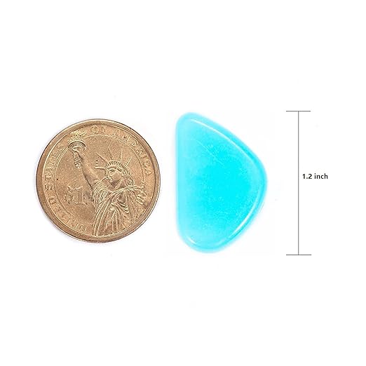 340pcs Glow in the Dark Garden Pebbles, Gardening Luminous Glow Stones Outdoor Decor Glowing Water Fish Tank Gravel (Blue)