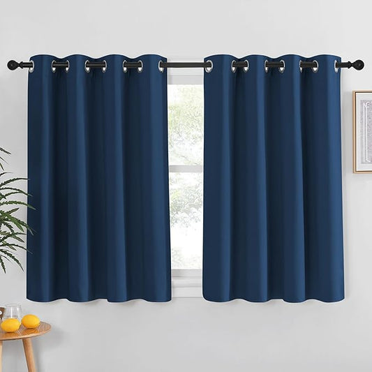 NICETOWN Moroccan Blue Blackout Curtain