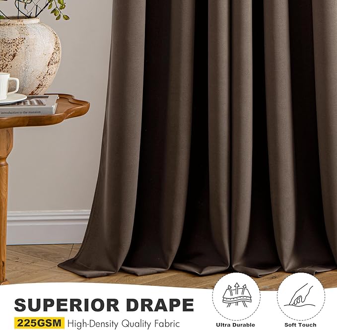MIULEE Blackout Curtains for Bedroom Living Room 2 Panels, Thermal Insulated