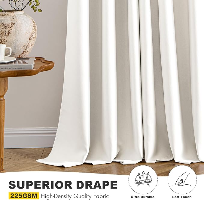 MIULEE Blackout Curtains for Bedroom Living Room 2 Panels, Thermal Insulated