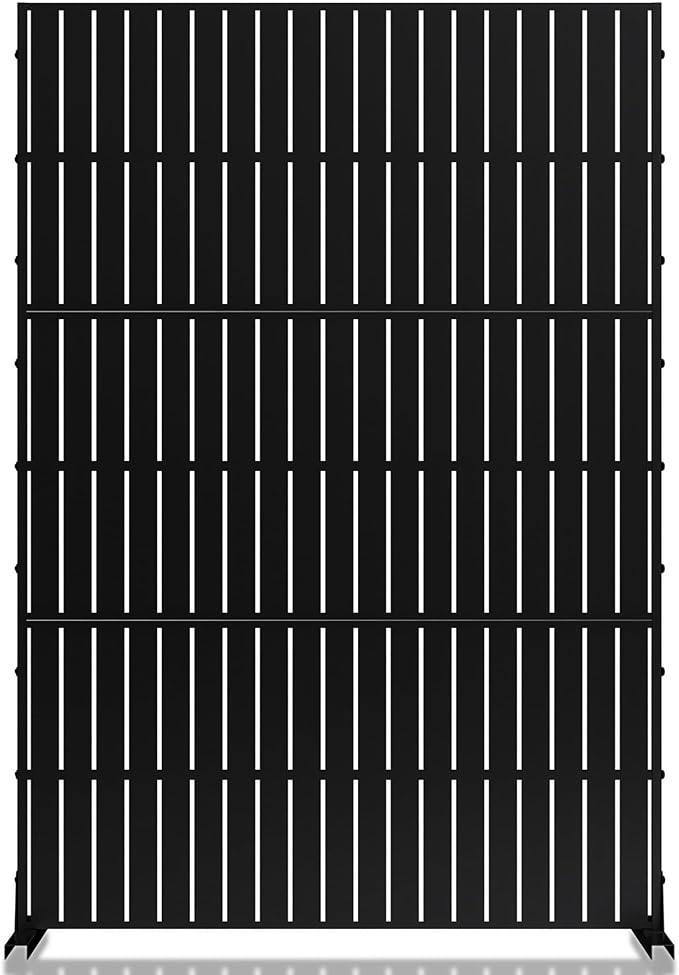 MTART Metal Privacy Screen 72" H x 47.2" Decorative Outdoor Privacy Screen