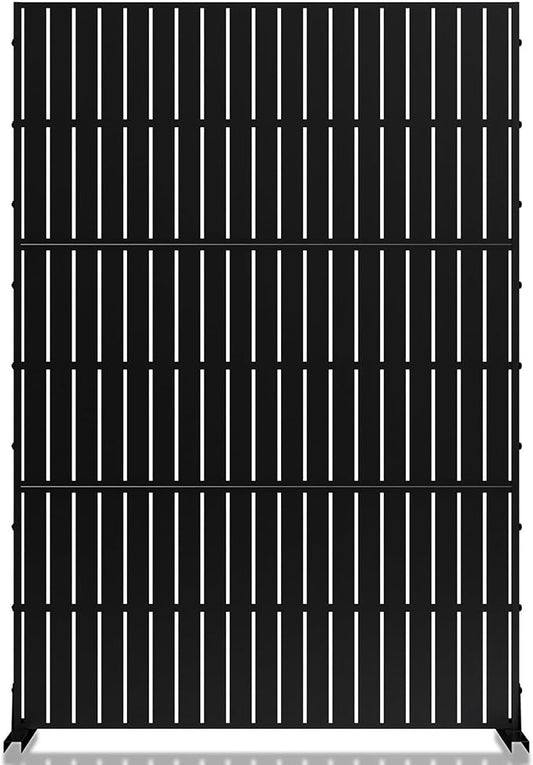 MTART Metal Privacy Screen 72" H x 47.2" Decorative Outdoor Privacy Screen
