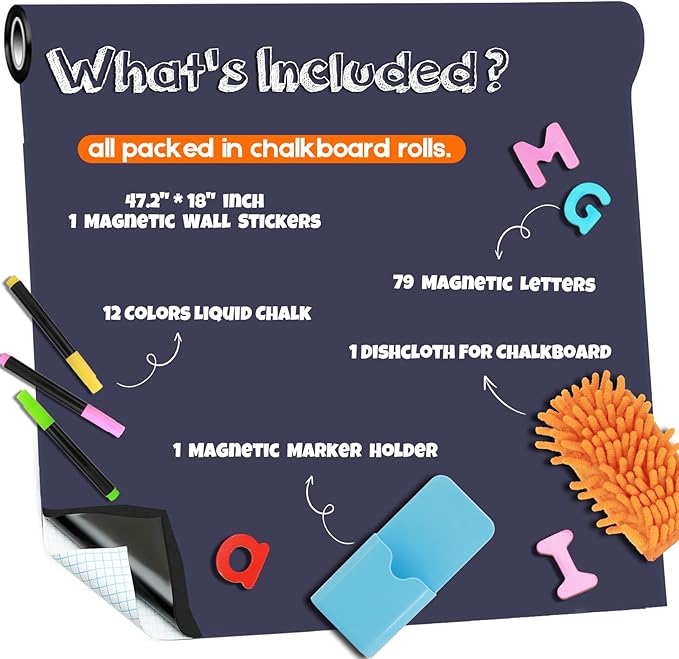 Magnetic Chalkboard Contact Paper