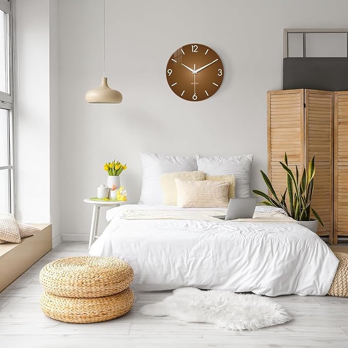 XFM Modern Wall Clock for Living Room Simple Wall Clocks Battery Operated 14
