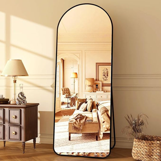 HARRITPURE 64"x21" Arched Full Length Mirror Floor Mirrors