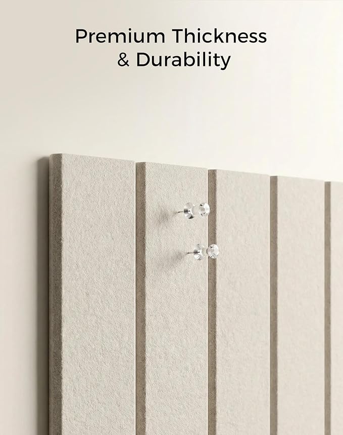 Aothia Felt Bulletin Board Tiles Large 48" x 36" Cork Board Alternative