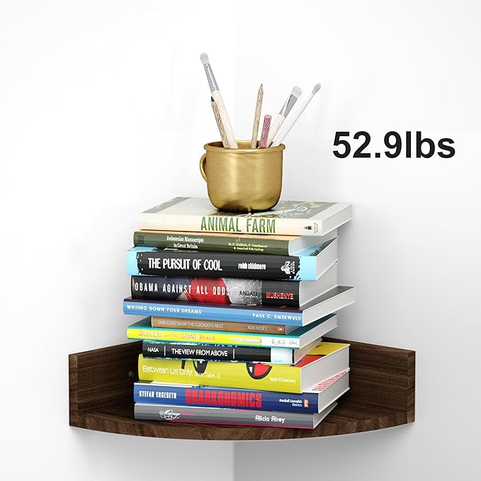 Alsonerbay Corner Shelf Wall Mount, Floating Shelves