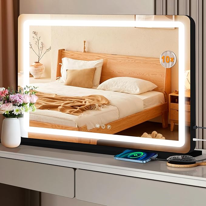 Ratsamee Vanity Mirror with Lights, Led Makeup Mirror, Lighted Makeup Mirror