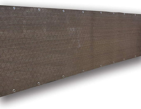 Alion Home© Elegant Privacy Screen Windscreen Mesh for Backyard Deck, Patio, Balcony, Fence, Pool, Porch, Railing. (5' x 50', Mocha Brown)