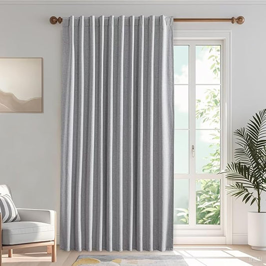 Blackout Curtains Customsize for Bedroom, 100% Black Out Curtains 1 Panel