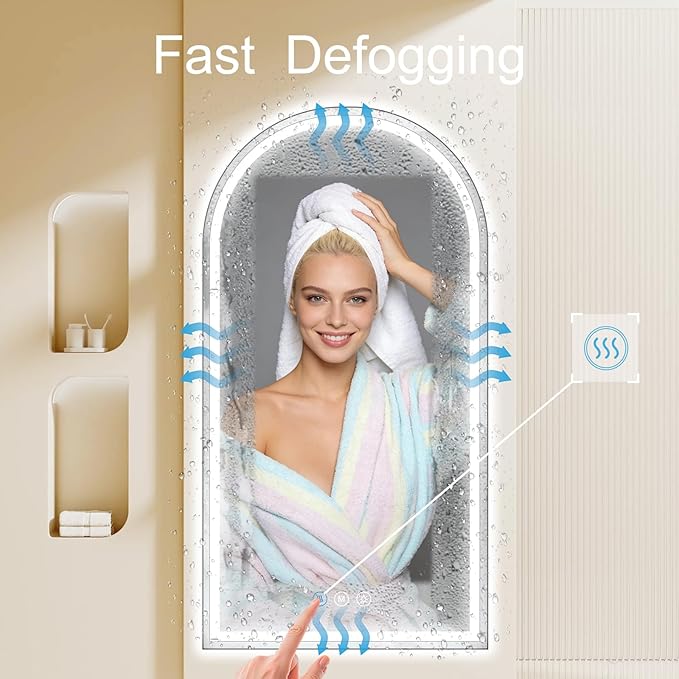 Arched LED Bathroom Mirrors