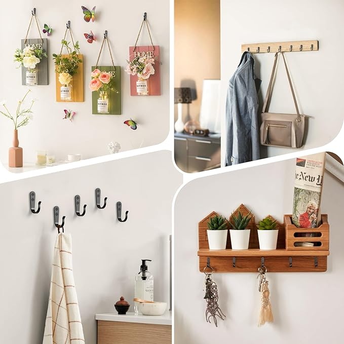 BREYDROK 15PCS Wall Hooks for Hanging