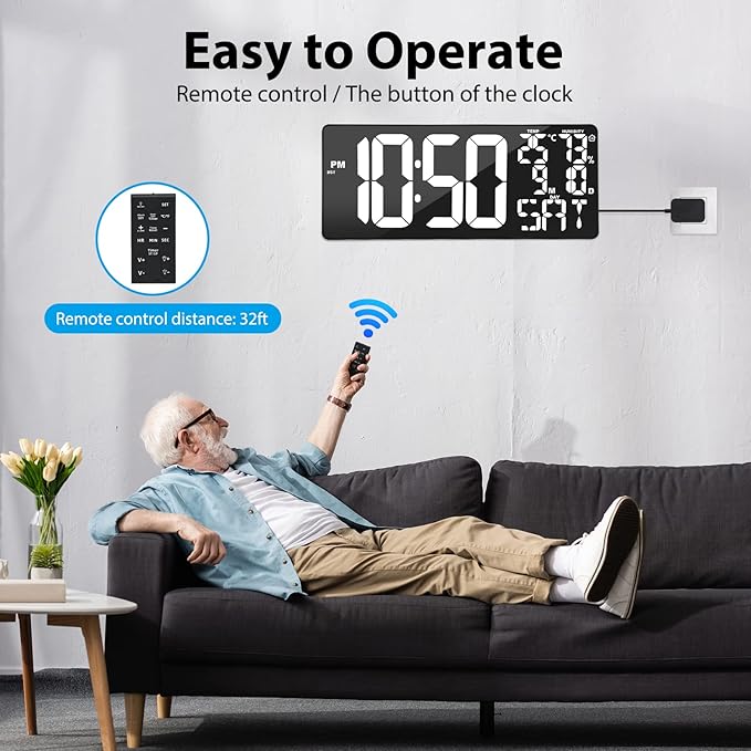 18 Inch Oversized Digital Wall Clock