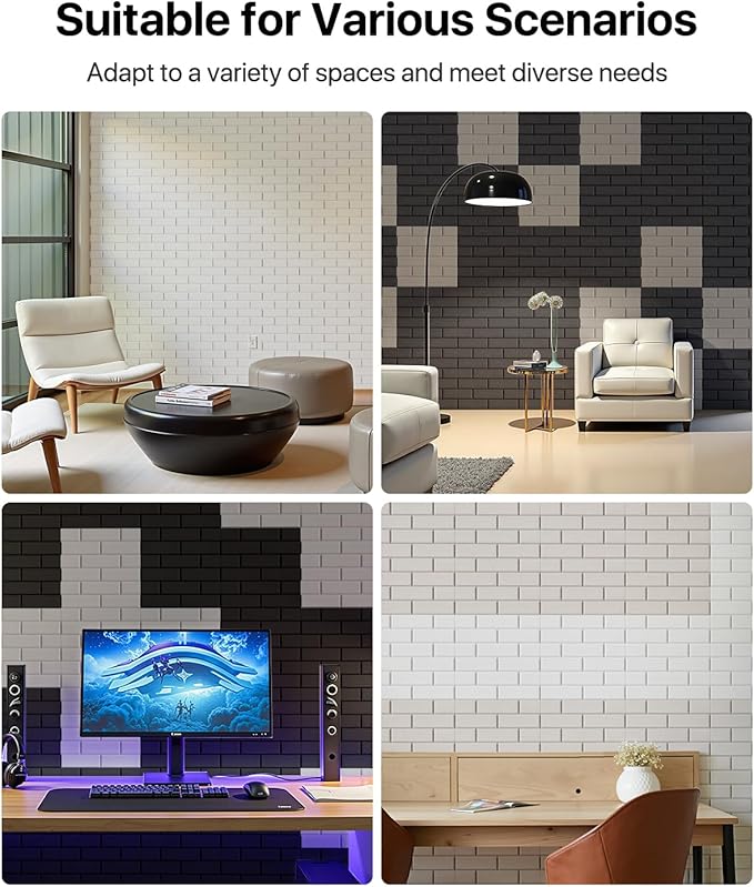 Soundsbay Soundproof Wall Panels, Acoustic Panels Self Adhesive, 18 Pack Sound