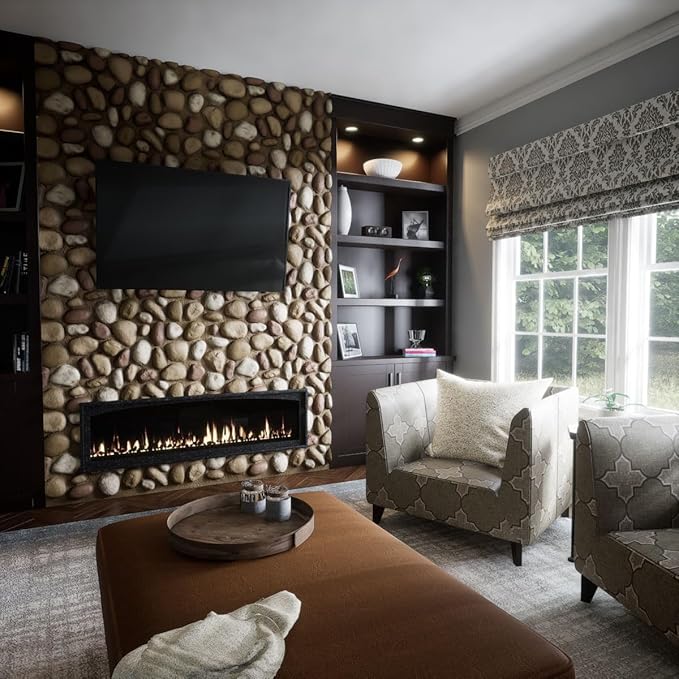 EverStone River Rock Faux Rock Panel, Canyon Dune Color