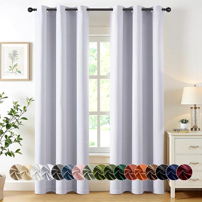 MIULEE Blackout Curtains for Bedroom Living Room 2 Panels, Thermal Insulated