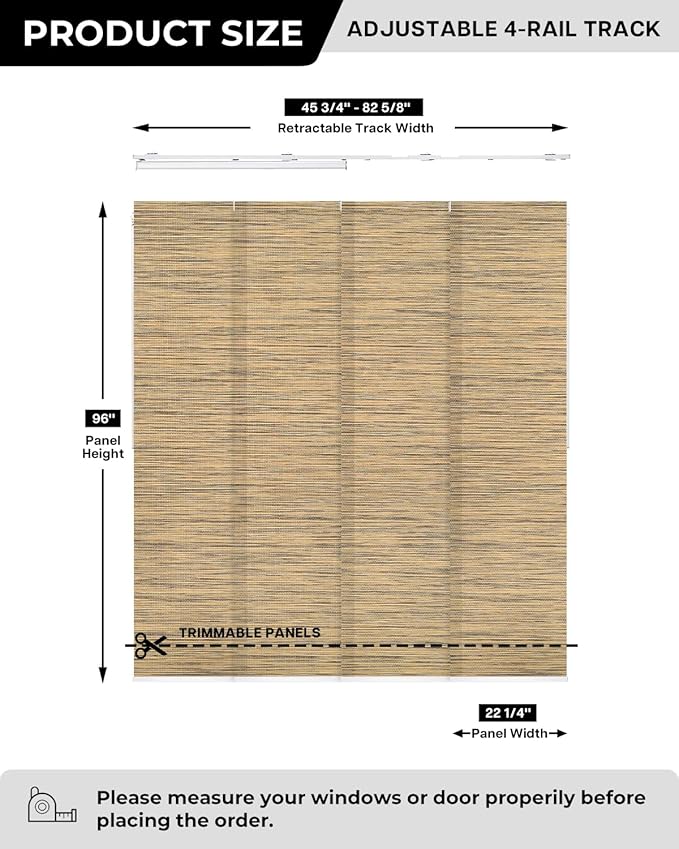 Lazblinds Adjustable Vertical Blinds