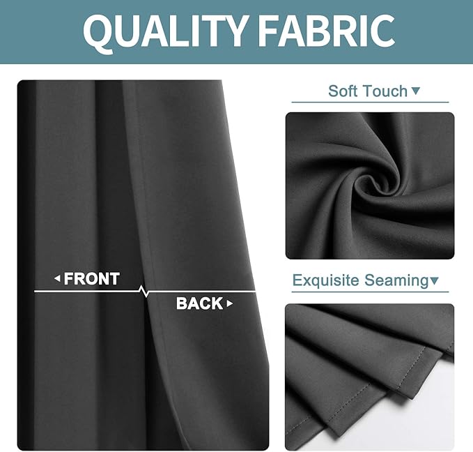 ChrisDowa Grommet Blackout Curtains