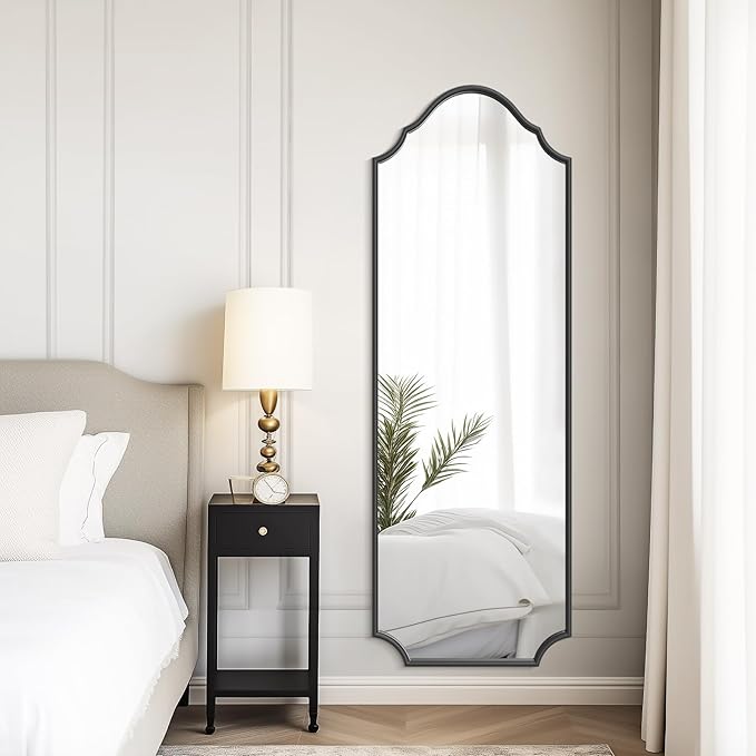 WallBeyond Arched Full Length Mirror Wall Mounted, Living Room, Hanging or