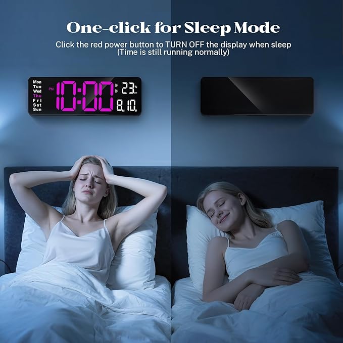 Digital Clock Large Display, Led Big Wall Clocks